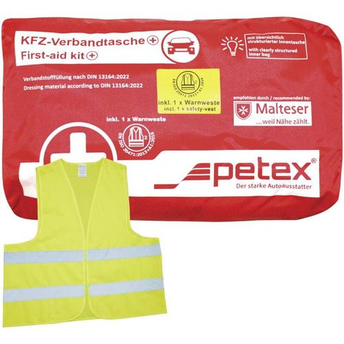 ROT - Petex 43939712 Plus din 13164:2022 inkl. Warnweste gelb en 20471 Verbandtasche Inkl. Warnweste p