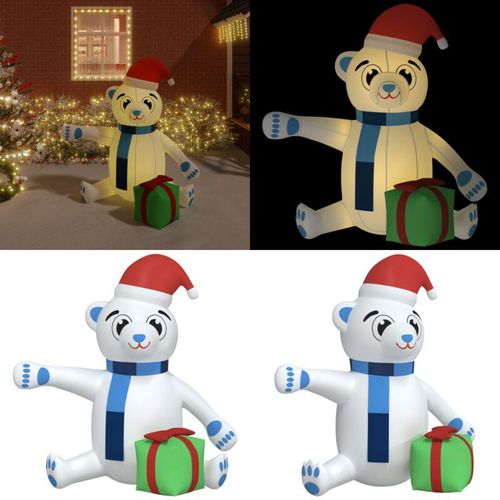 Vidaxl - Weihnachtsdekoration Aufblasbarer Teddybär led 180 cm - Aufblasbarer Teddybär - Aufblasbare Teddybären - Home & Living