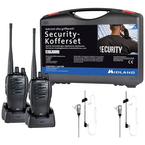 Midland G10 Pro PMR 2er Security-Koffer MA31 LK Pro C1107.S4 PMR-Funkgerät 2er Set