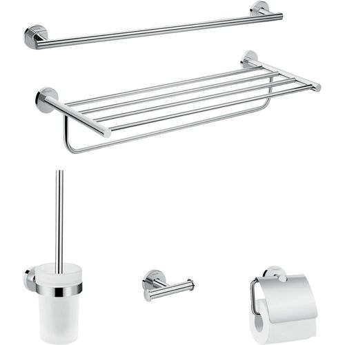 Hansgrohe Bad Accessoire 5-teiliges Set Logis Universal chrom, 41728000 41728000