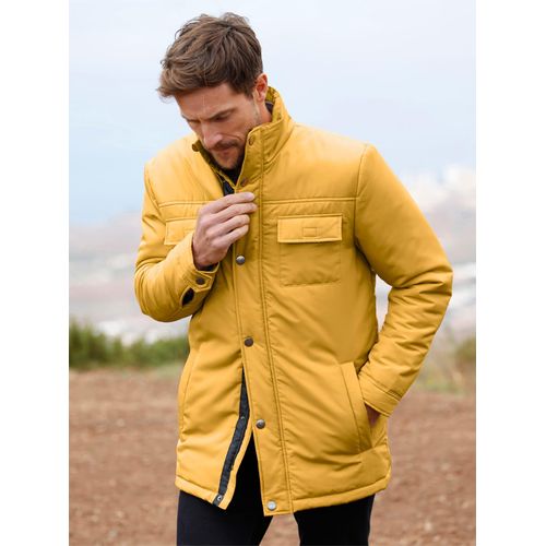 Langjacke CATAMARAN, Herren, Gr. 50, gelb (ocker), 100% Polyester, unifarben, Langarm, Jacken