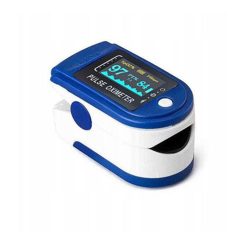 Nvees - Fingerclip-Pulsoximeter Fingeroximeter (blau).