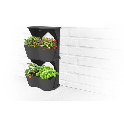 Romberg BOQUBE Flexi Garden, 2er Set Vertikales und horizontales Pflanzsystem, 52 x 20 x 26 cm horizontal aufgebaut, 26 x 20 x 52 cm vertikal