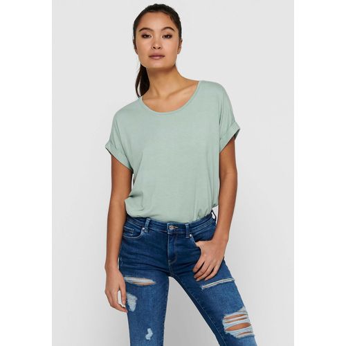 ONLY T-Shirt »ONLMOSTER S/S O-NECK TOP NOOS JRS«, mit Aufschlag am Arm