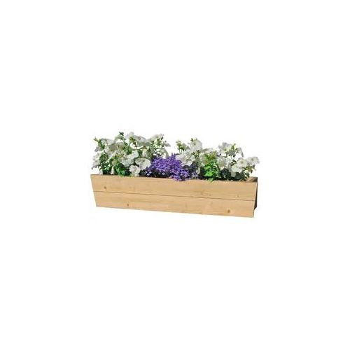 Blumenkasten LASITA MAJA Pflanzgefäße Gr. B/H/T: 90cm x 20cm x 20cm, beige (natur) 90 cm, Fichtenholz