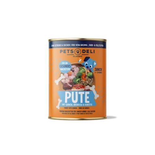 Pets Deli Junior Pute mit Quinoa, Brokkoli & Karotte 6x400g