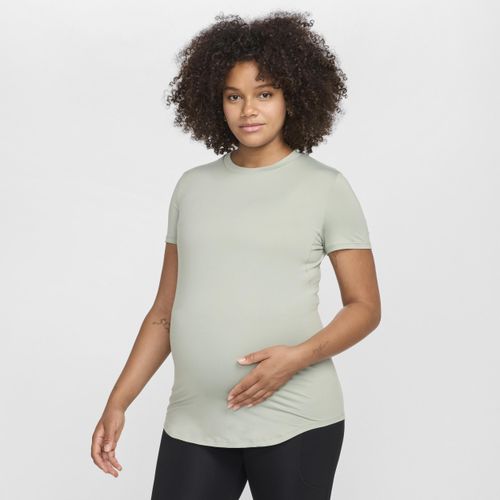 Nike (M) One Dri-FIT Slim-Fit top met korte mouwen voor dames (zwangerschapskleding) - Groen