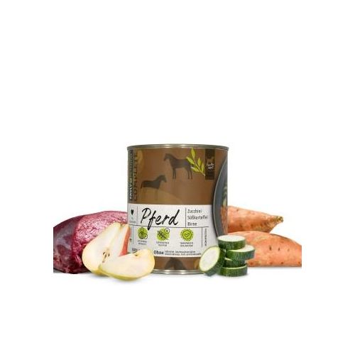 FAVLY Petfood Nassfutter Pferd mit Zucchini, Süßkartoffel & Birne 12x800 g