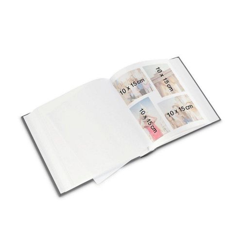 Hama Fotoalbum Jumbo-Album "Fine Art", 30x30 cm, 80 weiße Seiten Foto Album, grün