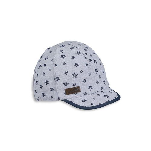 Sterntaler® Beanie Schirmmütze (1-St., Baby Hut mit UV-Sonnenschutz 50+ perfekt für den Sommer) Kindermütze aus Baumwollstoff mit Sterne-Druck, grau