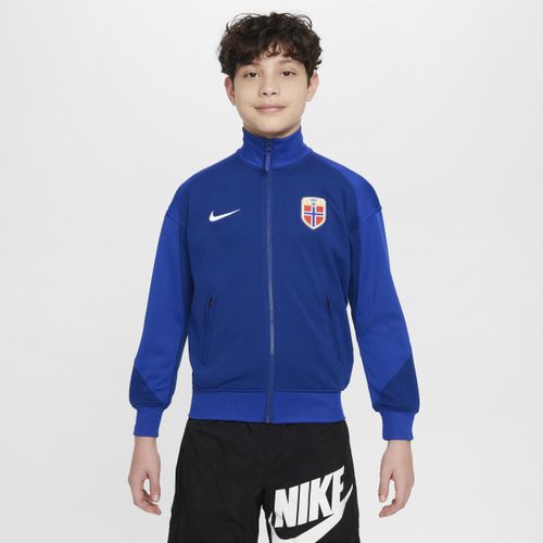 Norwegen Academy Pro Nike Dri-FIT Fußball-Hymnenjacke für ältere Kinder - Blau