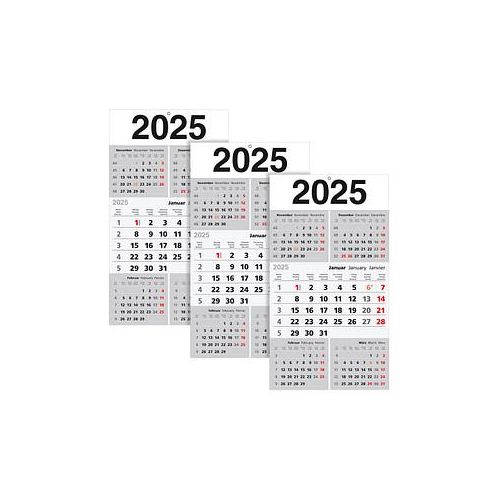 3 5-Monats-Wandkalender 2025