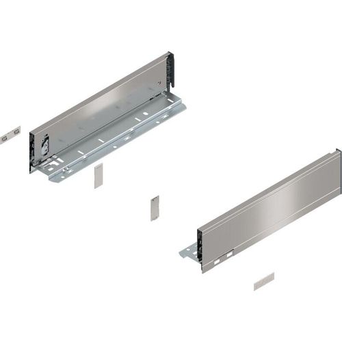 Legrabox pure Zarge, Höhe M,(90,3 mm), nl= 350 mm, links/rechts, für Legrabox pure, inox - Blum