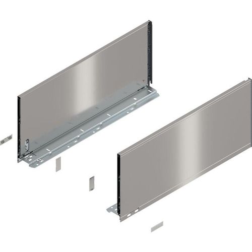 Legrabox pure Zarge, Höhe F,(239,9 mm), nl= 550 mm, links/rechts, für Legrabox pure, inox - Blum