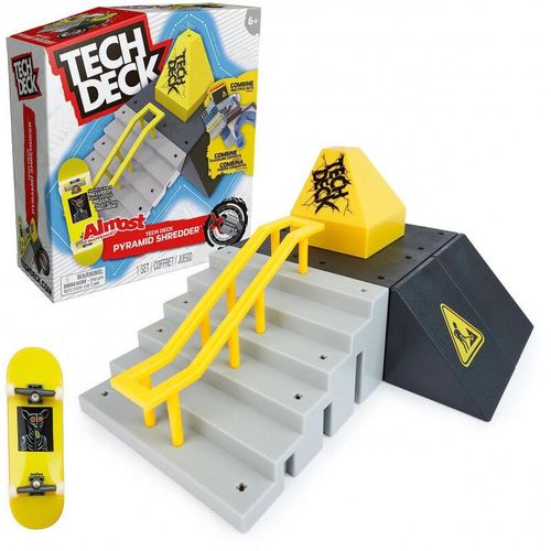 SPIN MASTER Tech Deck X-Connect Starter-Set - Pyramid Shredder Rampenset (mit einem Fingerboard) (6068234)
