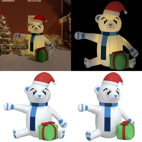 Vidaxl - Weihnachtsdekoration Aufblasbarer Teddybär led 240 cm - Aufblasbarer Teddybär - Aufblasbare Teddybären - Home & Living