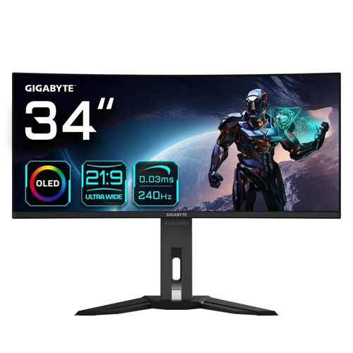 GIGABYTE MO34WQC2 WQHD Curved Gaming Monitor 34