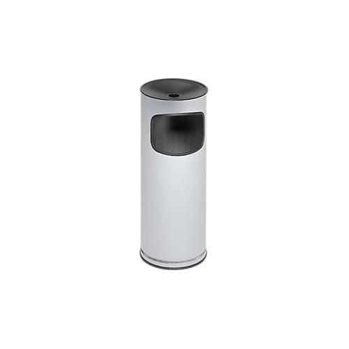 Kombi-Ascher VAR, rund, 17 l, für Innen & Außen, mit Sieb & Kantenschutz, Ø 250 x H 610 mm, Stahlblech, Edelstahl
