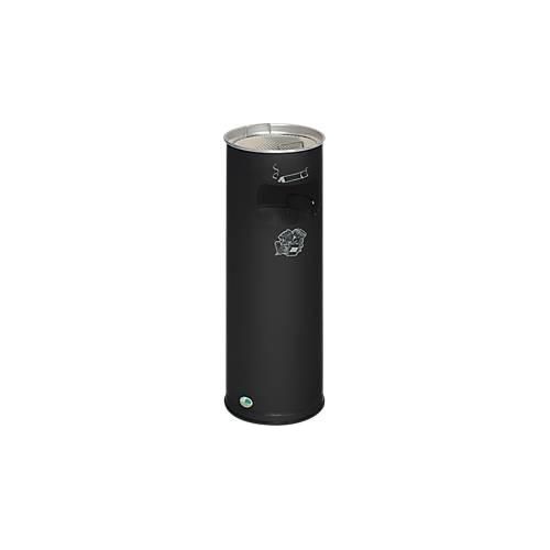 Kombi-Ascher VAR, rund, 16 l, für Innen & Außen, mit Sieb & Kantenschutz, Ø 230 x H 660 mm, Stahlblech, anthrazit