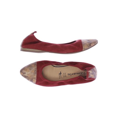 Tamaris Damen Ballerinas, rot, Gr. 36