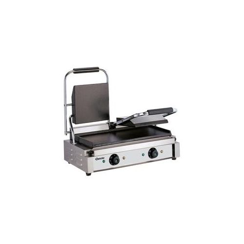 Gastro Doppel-Elektro-Kontaktgrill 3,6 kW Grillplatten glatt