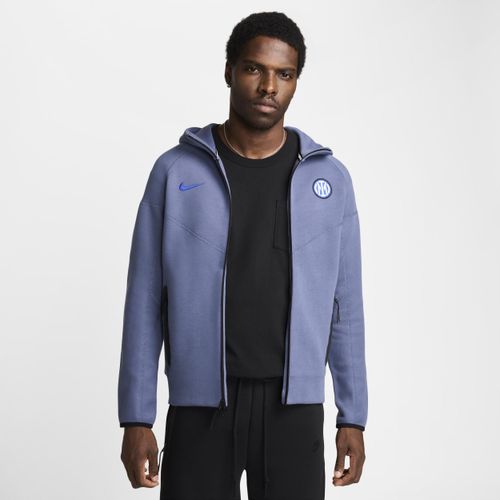 Inter Mailand Tech Fleece Windrunner Nike Fußball-Kapuzenjacke (Herren) - Blau