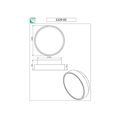 Wandleuchte Hatton, Ø 30 cm, 2 x E27, weiß, IP65