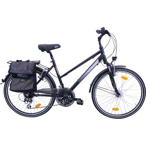 Trekkingrad PERFORMANCE Fahrräder Gr. 45cm, 26 Zoll (66,04cm), schwarz für Damen, Kettenschaltung