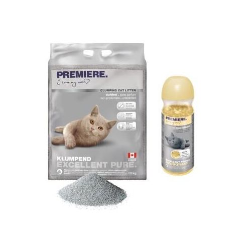 PREMIERE Excellent Vanille Klumpstreu Pure 12kg mit Deodorant