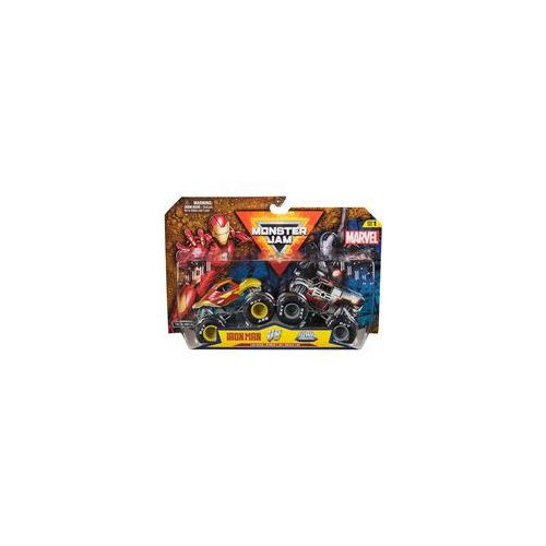 Monster Jam 2er-Pack Iron Man vs. War Machine, Spielfahrzeug Maßstab 1:64