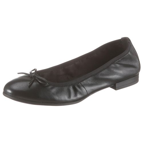 Ballerina TAMARIS Gr. 37, schwarz Damen Schuhe Flats, Slipper, Businessschuh mit dekorativer Schleife