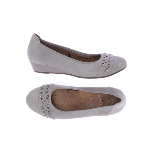 Jana Damen Ballerinas, grau, Gr. 37.5