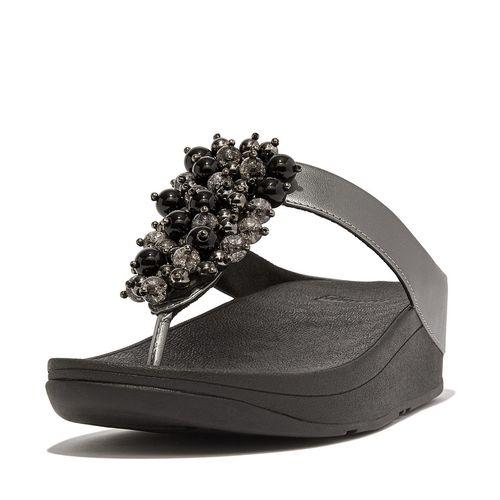 FitFlop Fino bauble-bead toe-post sandals