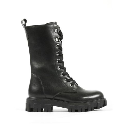 Richter Shoes Leder-Boots in Schwarz - 39