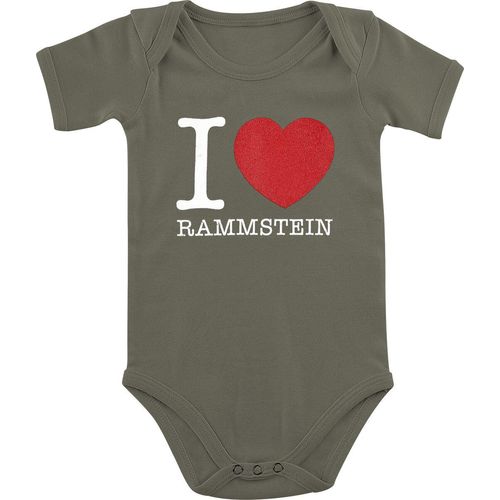 Rammstein Kids - I Love Rammstein Body khaki in 62/68