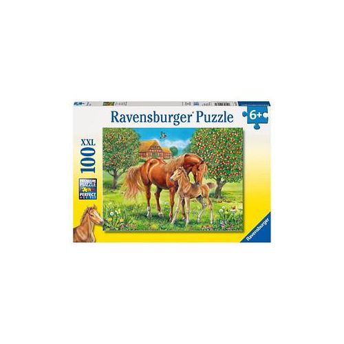 Ravensburger XXL Pferdeglück auf der Wiese Puzzle, 100 Teile