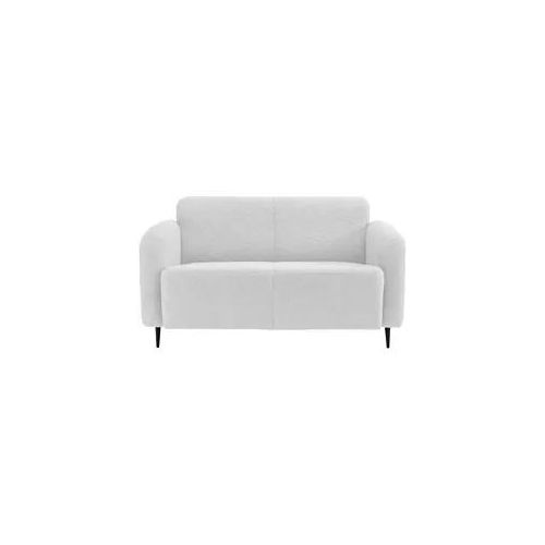 2-Sitzer-Sofa Marone Weiß Teddystoff