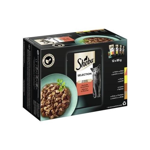 Sheba Selection in Sauce 12x85g Herzhafte Komposition