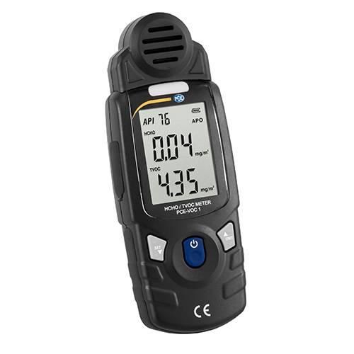 PCE Instruments Gasmessgerät Formaldehyd PCE-VOC 1 Messung von TVOC HCHO 0...9,99 mg/m³ / PPM 0...5mg/m³ / PPM Alarm