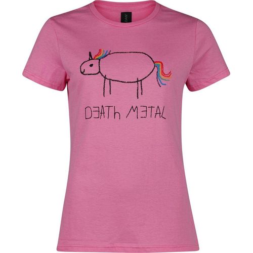Death Metal T-Shirt rosa in XXL
