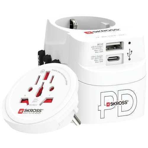 Skross 1.302473 Reiseladegerät PRO Light USB AC30PD World