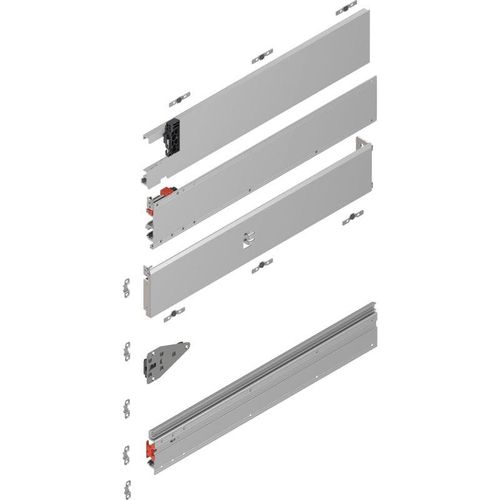 Revego duo Pocketschienen-Set NL=675 mm links, E6/Ev1 n - Blum