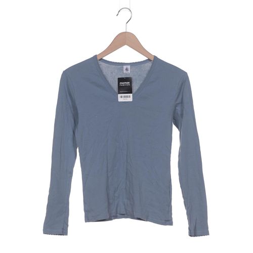 Petit Bateau Damen Langarmshirt, blau, Gr. 38