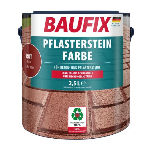 BAUFIX Pflasterstein Farbe rot 2,5L