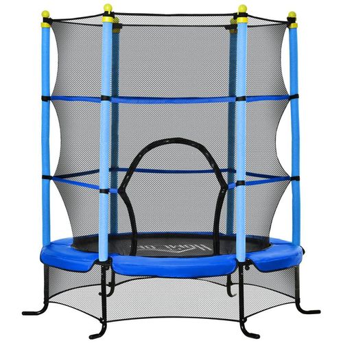 Trampolin Ø163 cm Gartentrampolin Mini-Trampoline für Kinder mit Sicherheitsnetz Randabdeckung Klein