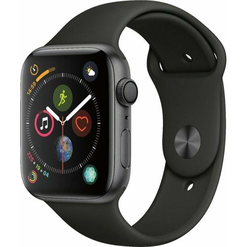 Apple Watch (Series 4) 2018 GPS 44 mm - Aluminium Space Grau - Schwarz