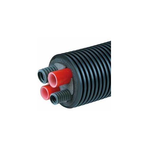 AustroPEX WPP Wärmepumpenrohr-Fernwärmeleitung - Meterware - 2-40 x 3,7 mm (DN 32) und 2 Leerrohre - Außenmantel 145 mm ** 1m/77,89 EUR