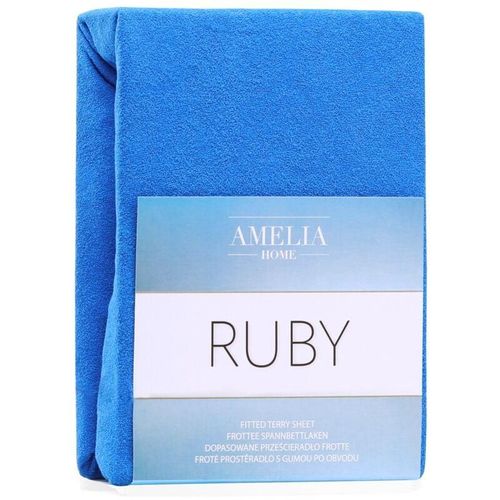 Bettlaken ruby farbe blau stil klassisch art des materials - textilien frottee 80-90x200 AmeliaHome