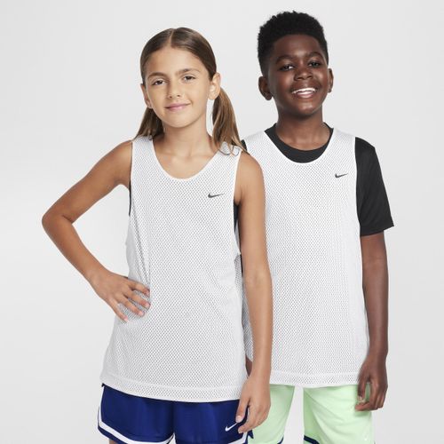 Nike Dri-FIT omkeerbare jersey voor kids - Wit