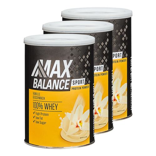 MaxBalance Protein Drink Whey Vanilla 360 g, 3er Pack